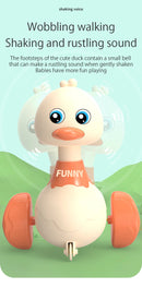 Desenhos animados do bebê Swing Duck Toy, Imprensa Veículos, Glide, Inércia Animal, Pull Back Cars, Early Education Toys for Toddlers, Boys, Girls