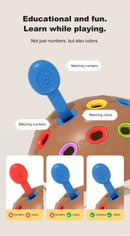 Montessori bebê ouriço brinquedos concentração treinamento educação brinquedos motor fino sensorial brinquedo educativo para crianças presentes de aniversário