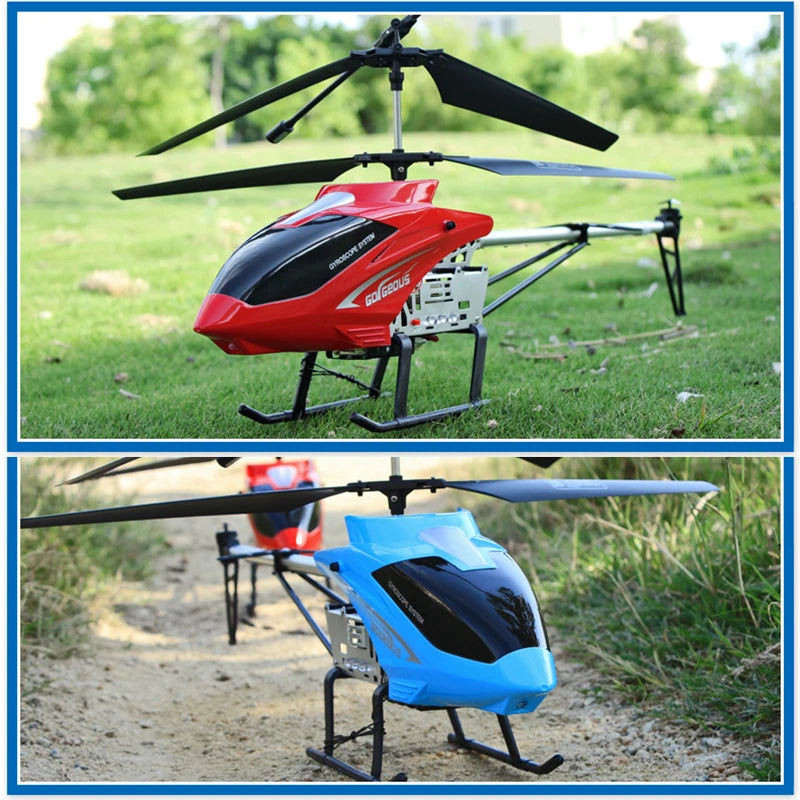 Helicóptero rc com controle remoto extra durável grande avião brinquedo para crianças modelo drone ao ar livre 3.5ch 80cm aeronave grande helicóptero