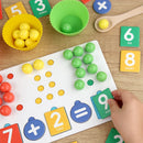 Clipe de descomposição digital montessori, brinquedo de matemática, combinação de cores, operação matemática, educação precoce, jogo de aprendizagem pré-escolar