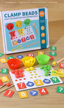 Clipe de descomposição digital montessori, brinquedo de matemática, combinação de cores, operação matemática, educação precoce, jogo de aprendizagem pré-escolar