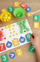 Clipe de descomposição digital montessori, brinquedo de matemática, combinação de cores, operação matemática, educação precoce, jogo de aprendizagem pré-escolar