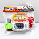 Simulação Cartoon Supermarket Cash Register, Brinquedo, Eletrodomésticos, Brincadeiras para Crianças, Elétrica, Iluminação, Registro de Som