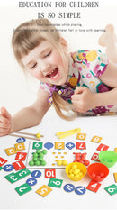 Clipe de descomposição digital montessori, brinquedo de matemática, combinação de cores, operação matemática, educação precoce, jogo de aprendizagem pré-escolar