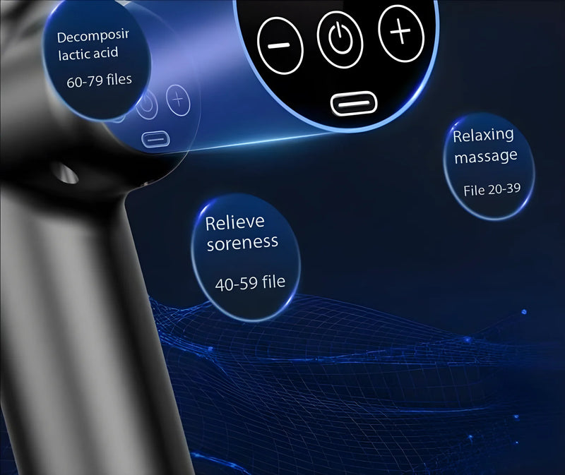 Pistola Massageadora Fitness Com Redução De Ruídos De Alta Potencia