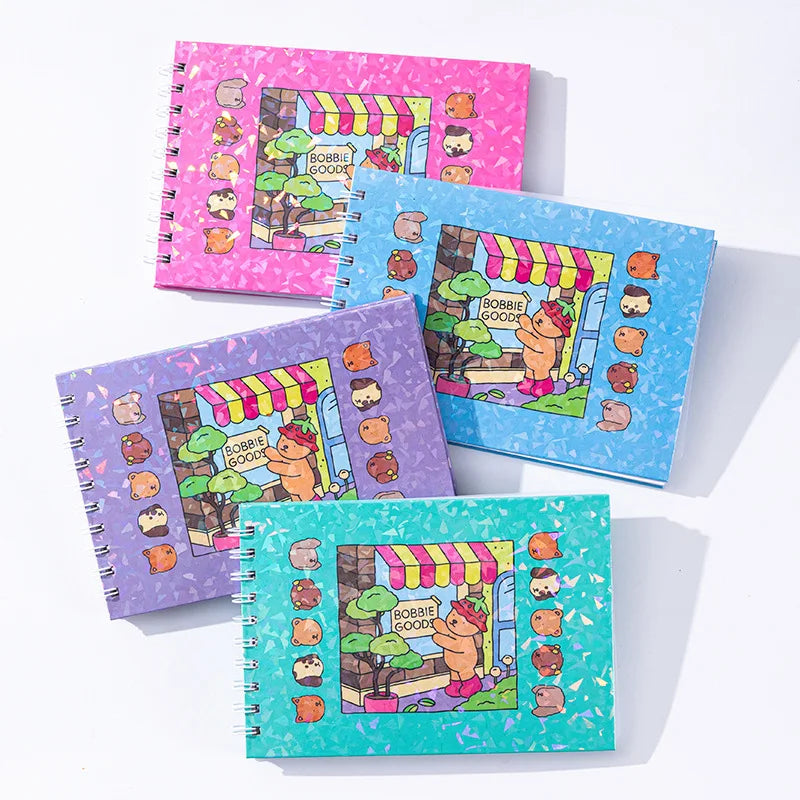 Crianças bobbie mercadorias livro para colorir crianças desenho livro pintura papel doodle caderno temas animais pintura suprimentos para presente