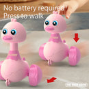 Desenhos animados do bebê Swing Duck Toy, Imprensa Veículos, Glide, Inércia Animal, Pull Back Cars, Early Education Toys for Toddlers, Boys, Girls