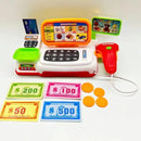 Simulação Cartoon Supermarket Cash Register, Brinquedo, Eletrodomésticos, Brincadeiras para Crianças, Elétrica, Iluminação, Registro de Som