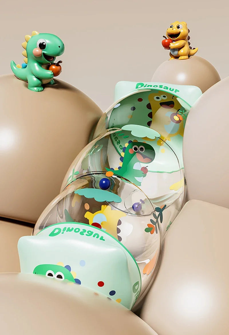 Brinquedo de atividade de desenvolvimento de rolo de engatinhar do bebê com jogos de chocalho de bola para o desenvolvimento de bebês 6 12 m brinquedo de engatinhar inflável