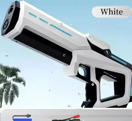 A pistola de água elétrica de brinquedo infantil mais vendida pode pulverizar água continuamente, sugar água automaticamente e tem um longo alcance