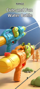 Dinossauros patos tubarões sprinklers duplos pistola de água brinquedos luta de água reunião familiar jogos de festa piscinas de água brinquedos de praia