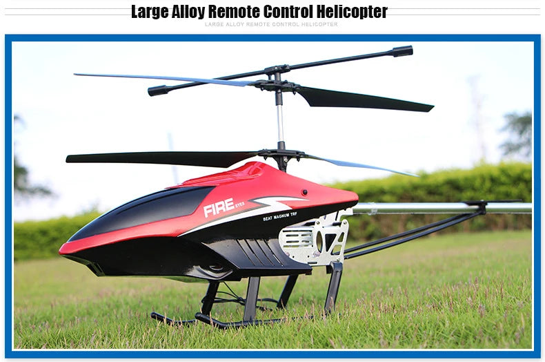 Helicóptero rc com controle remoto extra durável grande avião brinquedo para crianças modelo drone ao ar livre 3.5ch 80cm aeronave grande helicóptero