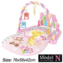 Bebê fitness suporte música jogar ginásio atividade brinquedos recém-nascido piano rastejando cobertor pedal jogo almofada educação precoce 0-36 meses presentes