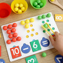 Clipe de descomposição digital montessori, brinquedo de matemática, combinação de cores, operação matemática, educação precoce, jogo de aprendizagem pré-escolar