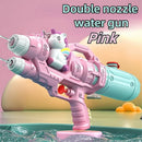 Dinossauros patos tubarões sprinklers duplos pistola de água brinquedos luta de água reunião familiar jogos de festa piscinas de água brinquedos de praia