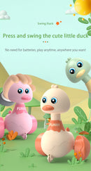 Desenhos animados do bebê Swing Duck Toy, Imprensa Veículos, Glide, Inércia Animal, Pull Back Cars, Early Education Toys for Toddlers, Boys, Girls