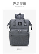 Bolsa de fraldas para mamãe, bolsa suspensa para carrinho de bebê, mochilas de fraldas de grande capacidade com tapete para troca, bolsas convenientes para amamentação de bebês