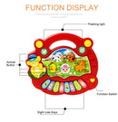 Crianças dos desenhos animados piano teclado jogo com sons animais piscando luz música instrumento do bebê brinquedos educativos crianças presentes