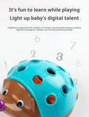 Brinquedos de educação precoce treinamento de ouriço focado no motor fino das crianças coordenação mão-olho luta inserido brinquedo para 1-3 anos