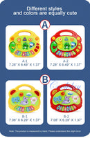 Crianças dos desenhos animados piano teclado jogo com sons animais piscando luz música instrumento do bebê brinquedos educativos crianças presentes
