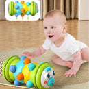 Brinquedo de atividade de desenvolvimento de rolo de engatinhar do bebê com jogos de chocalho de bola para o desenvolvimento de bebês 6 12 m brinquedo de engatinhar inflável