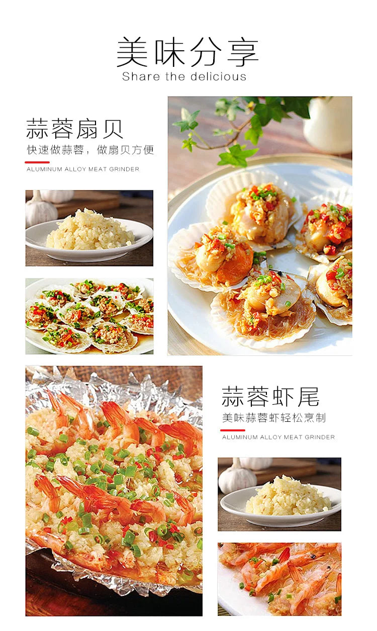 Prensa de alho em aço inoxidável, picador manual, ferramentas de corte, curva de frutas, vegetais, utensílios de cozinha