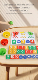 Clipe de descomposição digital montessori, brinquedo de matemática, combinação de cores, operação matemática, educação precoce, jogo de aprendizagem pré-escolar