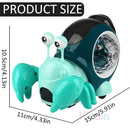 Caranguejo rastejante brinquedos do bebê com música iluminar brinquedos musicais interativos para o bebê dança rastejando brinquedos em movimento da criança 0 12