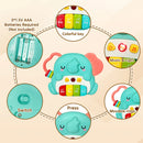 Crianças dos desenhos animados piano teclado jogo com sons animais piscando luz música instrumento do bebê brinquedos educativos crianças presentes