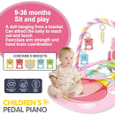 Bebê fitness suporte música jogar ginásio atividade brinquedos recém-nascido piano rastejando cobertor pedal jogo almofada educação precoce 0-36 meses presentes