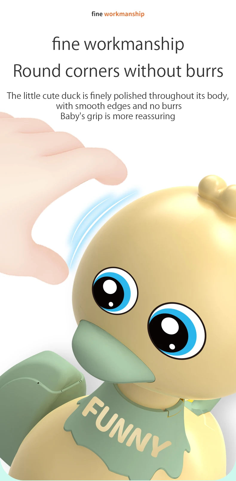 Desenhos animados do bebê Swing Duck Toy, Imprensa Veículos, Glide, Inércia Animal, Pull Back Cars, Early Education Toys for Toddlers, Boys, Girls