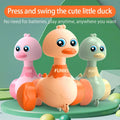 Desenhos animados do bebê Swing Duck Toy, Imprensa Veículos, Glide, Inércia Animal, Pull Back Cars, Early Education Toys for Toddlers, Boys, Girls