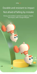 Desenhos animados do bebê Swing Duck Toy, Imprensa Veículos, Glide, Inércia Animal, Pull Back Cars, Early Education Toys for Toddlers, Boys, Girls