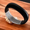 Prensa de alho em aço inoxidável, picador manual, ferramentas de corte, curva de frutas, vegetais, utensílios de cozinha