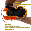 Caranguejo rastejante brinquedos do bebê com música iluminar brinquedos musicais interativos para o bebê dança rastejando brinquedos em movimento da criança 0 12