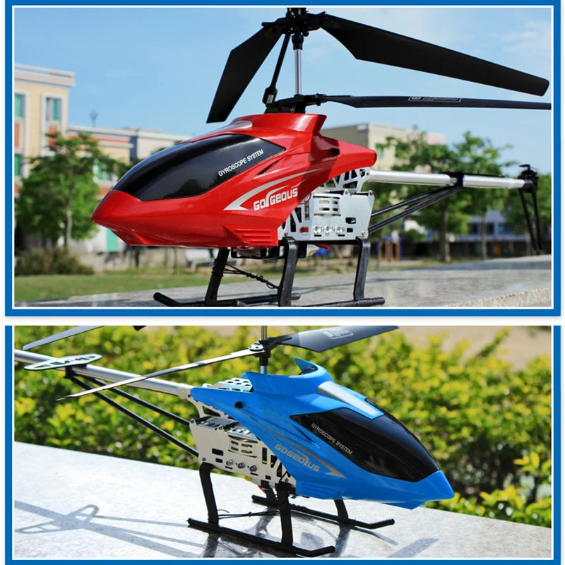 Helicóptero rc com controle remoto extra durável grande avião brinquedo para crianças modelo drone ao ar livre 3.5ch 80cm aeronave grande helicóptero