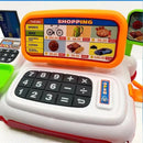 Simulação Cartoon Supermarket Cash Register, Brinquedo, Eletrodomésticos, Brincadeiras para Crianças, Elétrica, Iluminação, Registro de Som