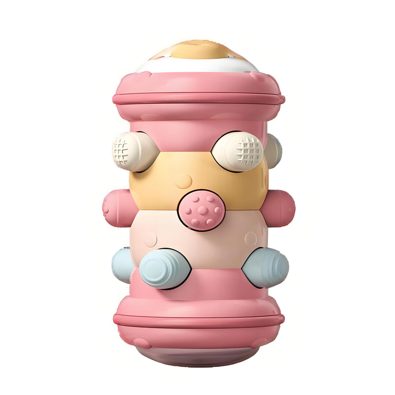 Brinquedo de atividade de desenvolvimento de rolo de engatinhar do bebê com jogos de chocalho de bola para o desenvolvimento de bebês 6 12 m brinquedo de engatinhar inflável