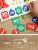 Clipe de descomposição digital montessori, brinquedo de matemática, combinação de cores, operação matemática, educação precoce, jogo de aprendizagem pré-escolar