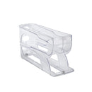 Casa automática rolamento caixa de armazenamento de ovo cozinha geladeira porta lateral rack de preservação de ovo 30 caixas de ovo 3 camadas armazenamento de ovo