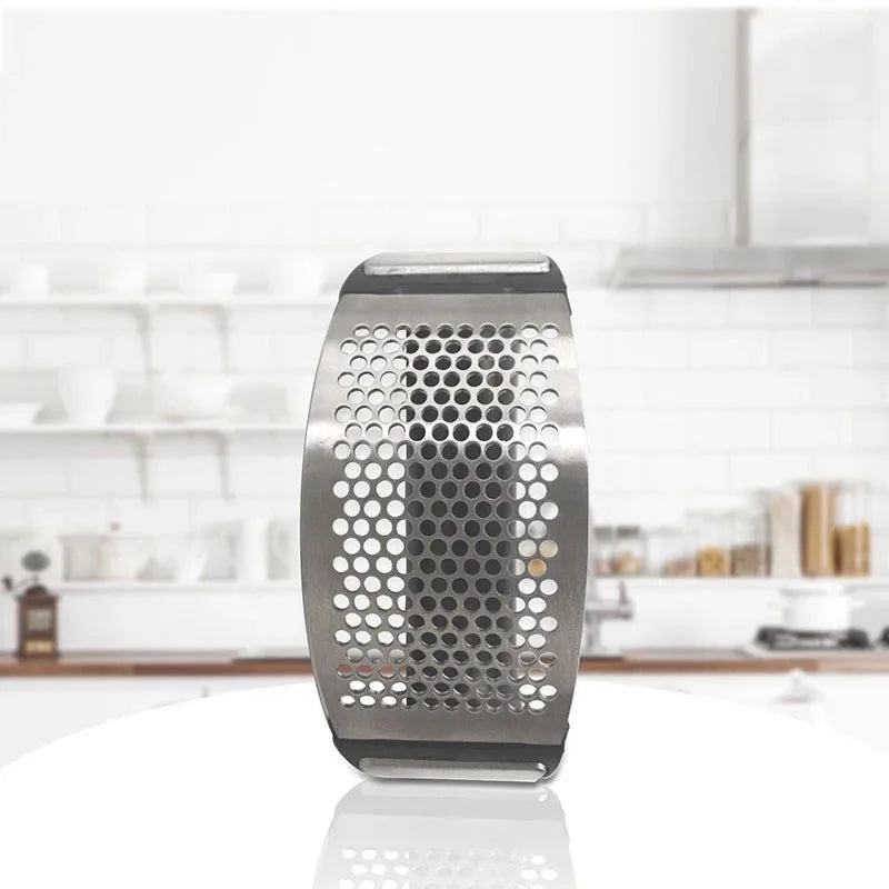 Prensa de alho em aço inoxidável, picador manual, ferramentas de corte, curva de frutas, vegetais, utensílios de cozinha