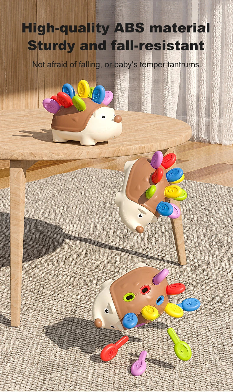 Montessori bebê ouriço brinquedos concentração treinamento educação brinquedos motor fino sensorial brinquedo educativo para crianças presentes de aniversário